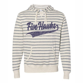Five Hawks Striped Hoodie