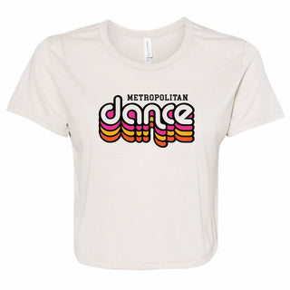 MDA Women's Flowy Cropped T-Script