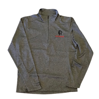Trojans Heather Charcoal 1/4 Zip Pullover