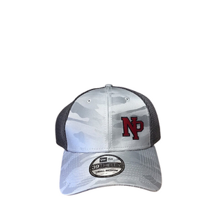 New Prague New Era Tonal Grey Camo Stretch Tech Mesh Hat