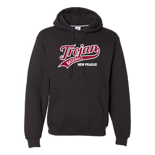 New Prague Baseball - Russell Athletic Hooded Sweatshirt-Tackle Twill (YOUTH)