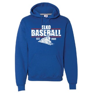 Elko Baseball - Russell Athletic Hooded Sweatshirt-Screened (YOUTH)