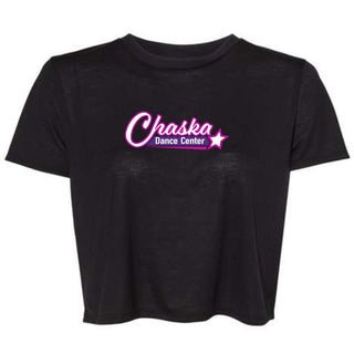 Chaska Dance Center Ladies Flowy Cropped T-shirt
