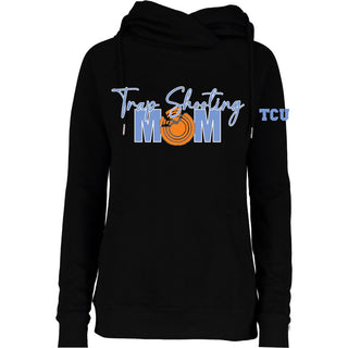 Tri-City United Trap Team Ladies Funnel Neck Hooded Sweatshirt-Trap Shooting Mom