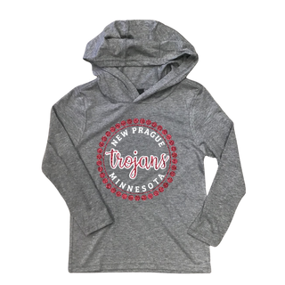 Long Sleeve Hooded T-Shirt-Glitter