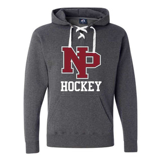 NPYH Lace Up Hooded Sweatshirt with NP HOCKEY