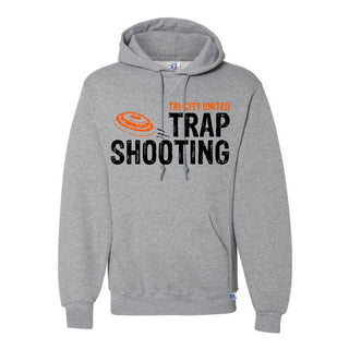Tri-City United Trap Team Russell Hooded Sweatshirt-black/orange logo