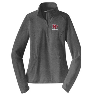 Raven Stream Ladies Stretch 1/4 Zip Pullover with Embroidered Left Chest