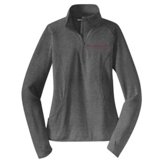 Falcon Ridge Elementary Ladies Stretch 1/4 Zip Pullover with Embroidered Left Chest