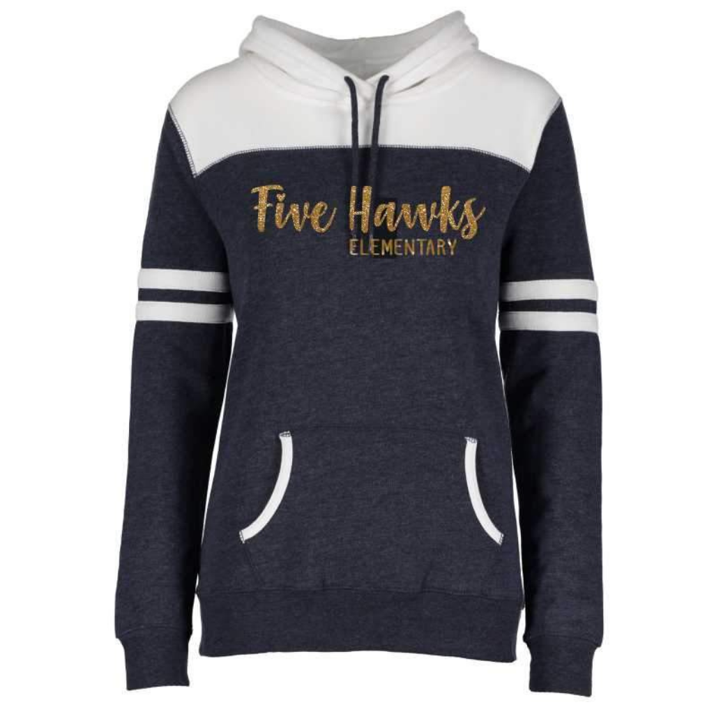 Ladies Varsity Fleece Pullover Hood