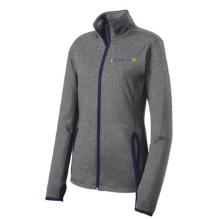 Wayzata Community Education Ladies Stretch Contrast Full Zip with Embroidered Left Chest