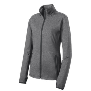 New Prague Community Education Ladies Stretch Contrast Full Zip with Embroidered Left Chest