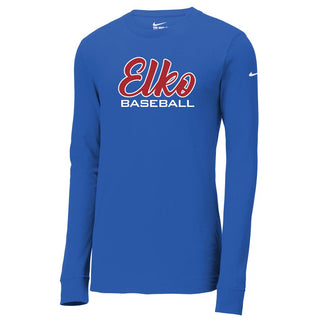 Elko Baseball - Nike Dri-FIT Cotton/Poly Long Sleeve (Classic)