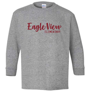 Eagle View Elementary Long Sleeve T-shirt-Glitter Design