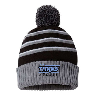 Titan Hockey Striped Knit Hat