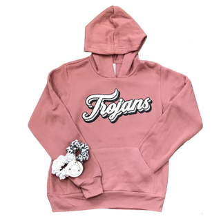 Youth Mauve Trojans Hooded Sweatshirt