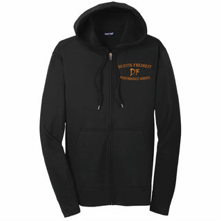DF Performance Horses Poly Full Zip Hooded Sweatshirt